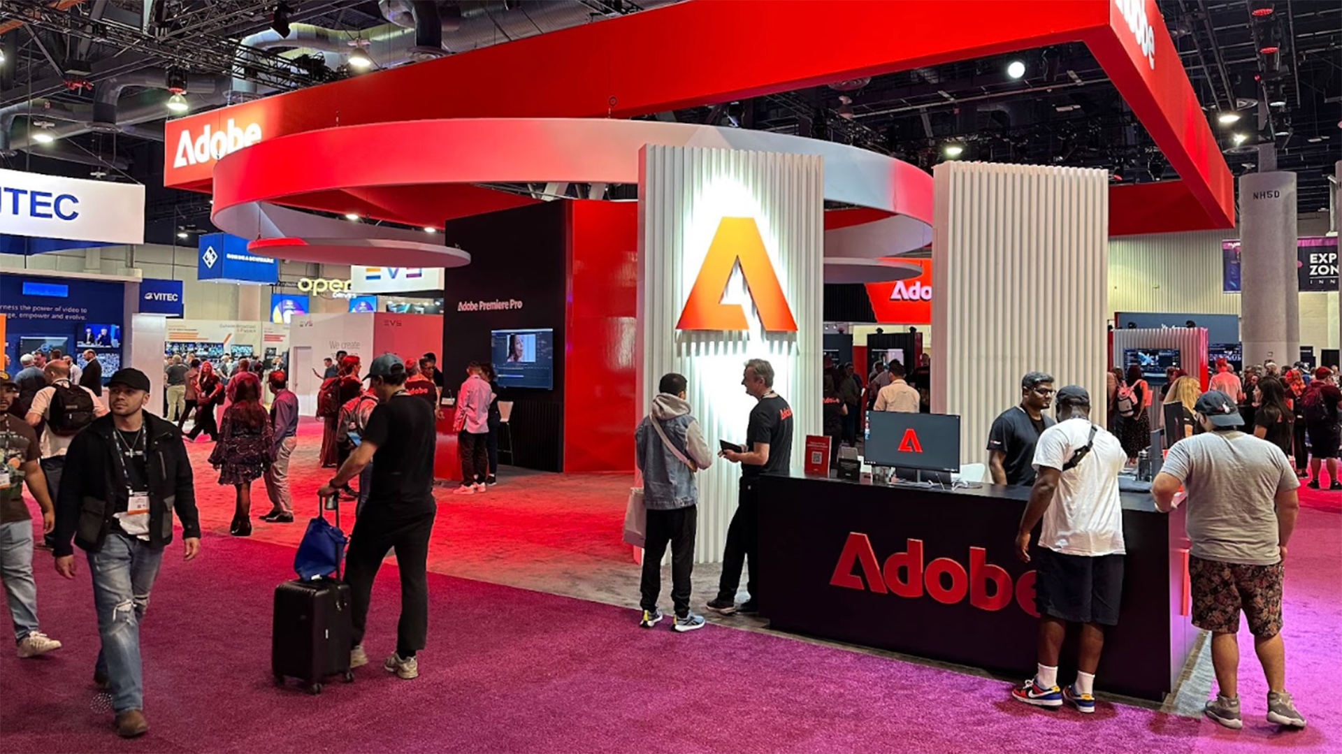 Adobe Spotlight Adobe was prominent at NAB with its AI-driven feature announcements for Premiere Pro, Firefly, and After Effects.