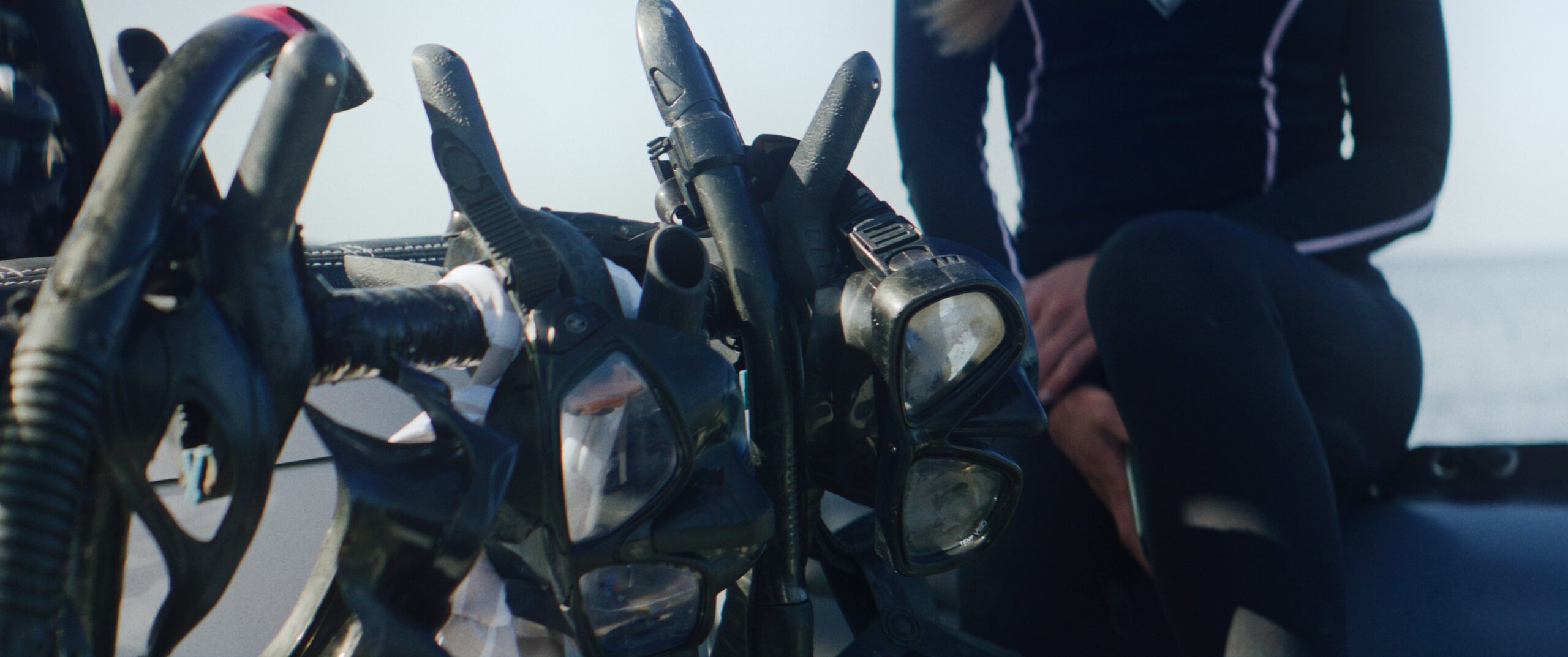 Diving gear including masks and snorkels